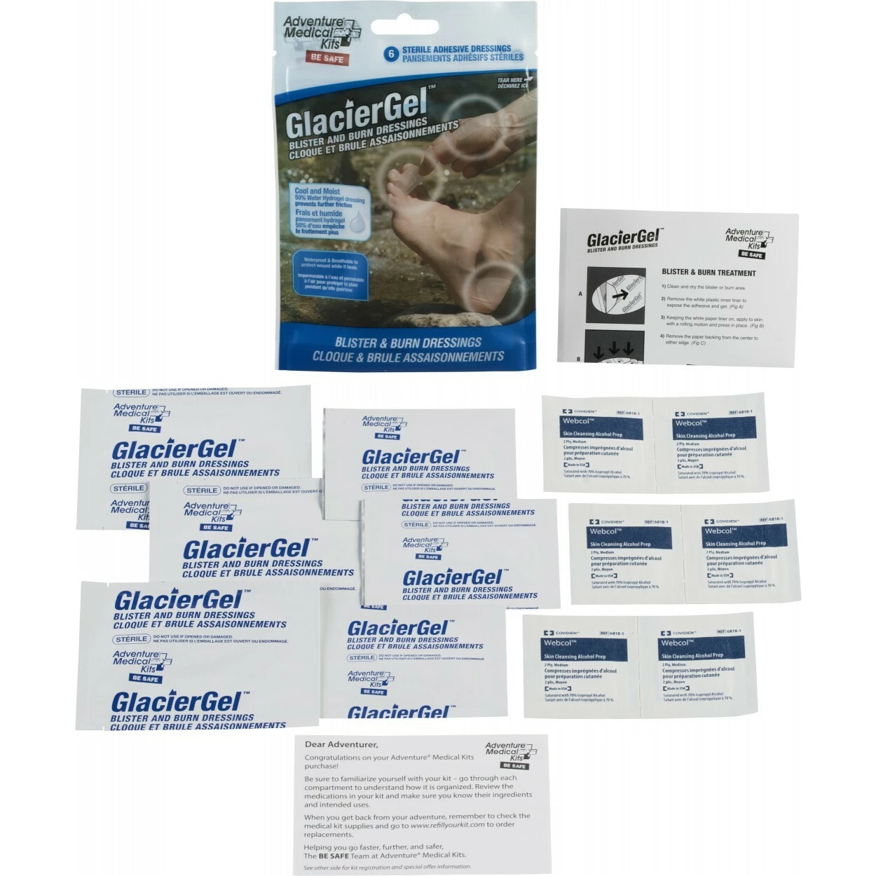 AMK Adventure Medical Kits AMK GlacierGel Burn & Blister Dressings 5 AMK Adventure Medical Kits AMK GlacierGel Burn & Blister Dressings - Image 5