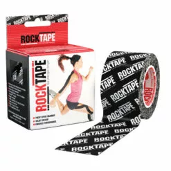 RockTape Logo Kinesiology Tape Roll Black